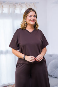 Blusa Decote V Malha Fria Estela