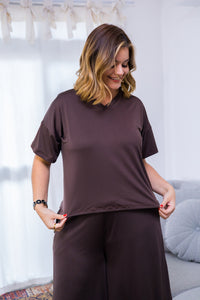 Blusa Decote V Malha Fria Estela