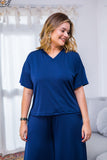 Blusa Decote V Malha Fria Estela