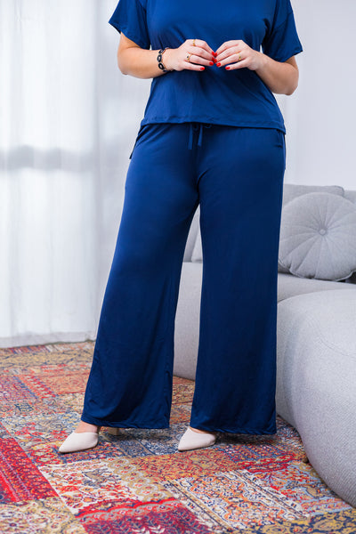 Calça Pantalona Malha Fria Martina