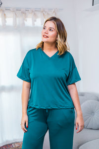 Blusa Decote V Malha Fria Estela