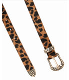 Cinto Animal Print com Fivela Croco Tigresa