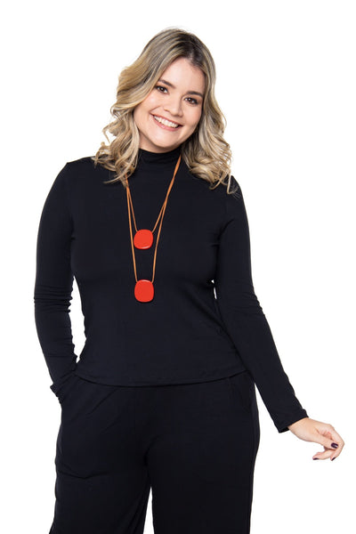 Blusa Donna - Manga longa com Golinha - Naguirre Shop